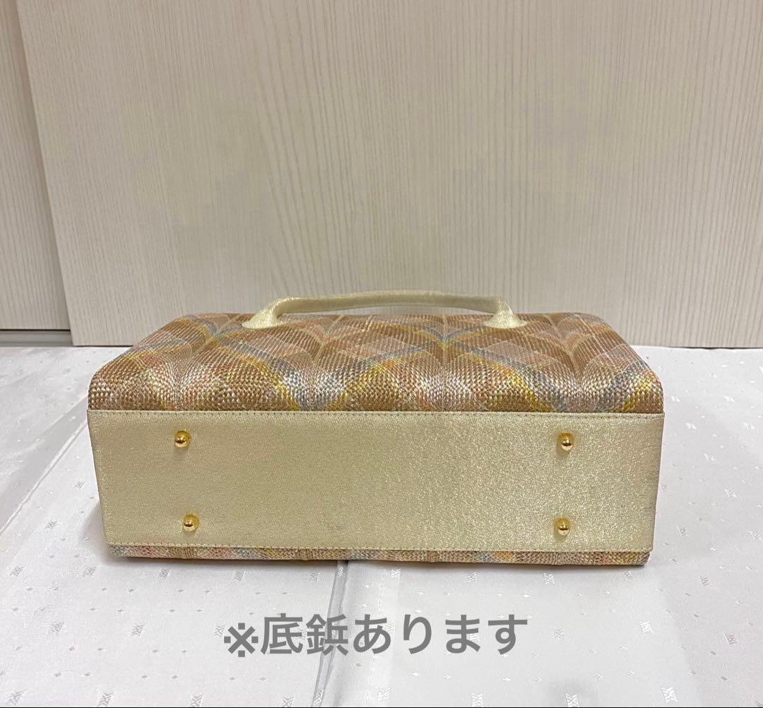 【新品未使用】組織帯地使用　利休バッグ①