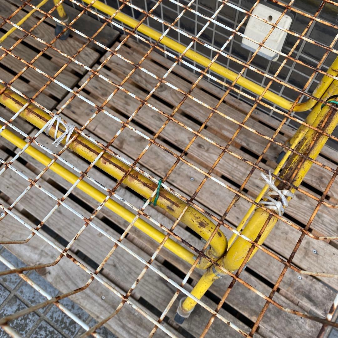 昭和レトロ 業務用カート 店舗什器 シャビー タイヤ付き インテリア