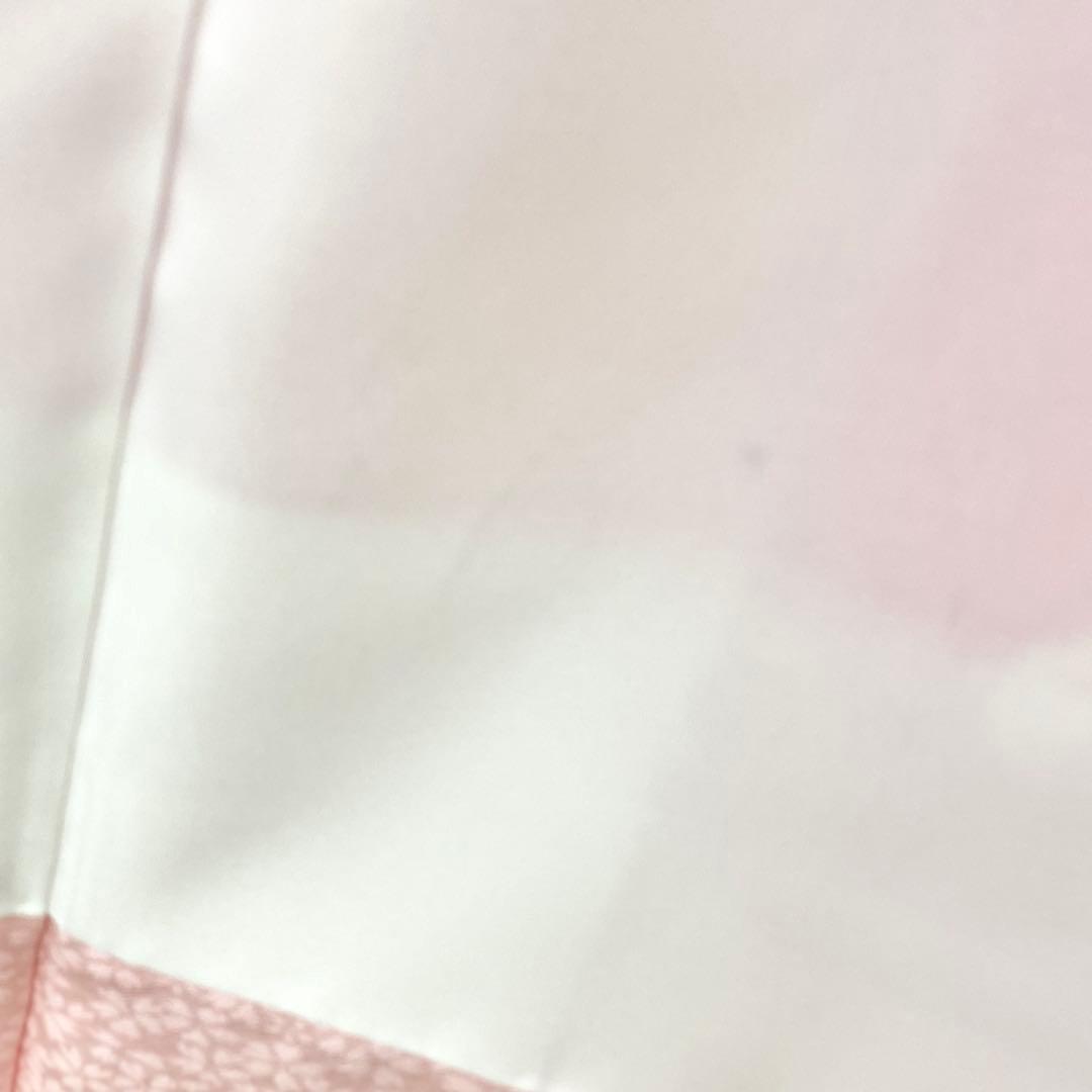 ⭐︎K0812 美品 正絹 振袖 レンタル店放出品 ガード加工 花柄 ピンク 9号