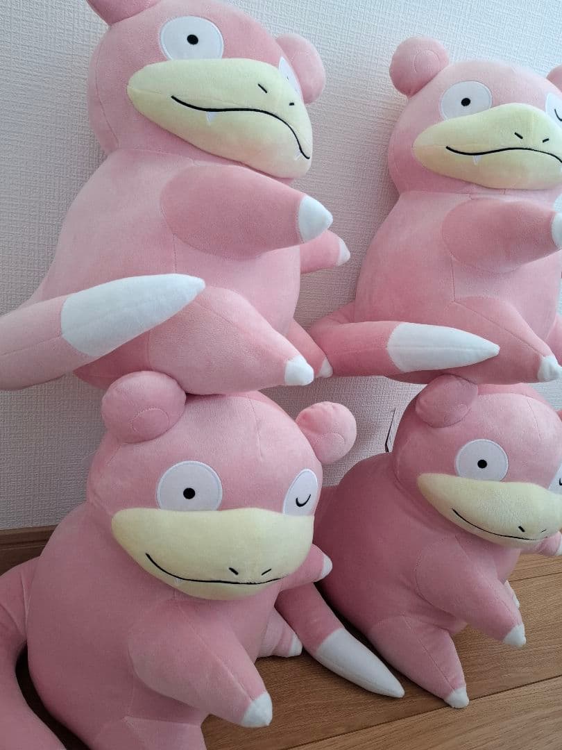 めちゃもふぐっと　ほぺぴた ぬいぐるみ　ヤドン　4個セット　ポケモン　まとめ売り