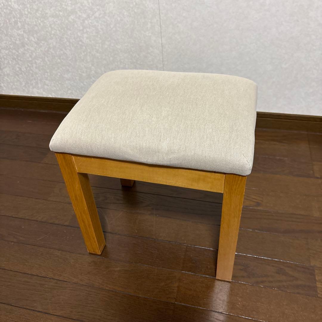 【美品】無印良品 ドレッサー スツール セット