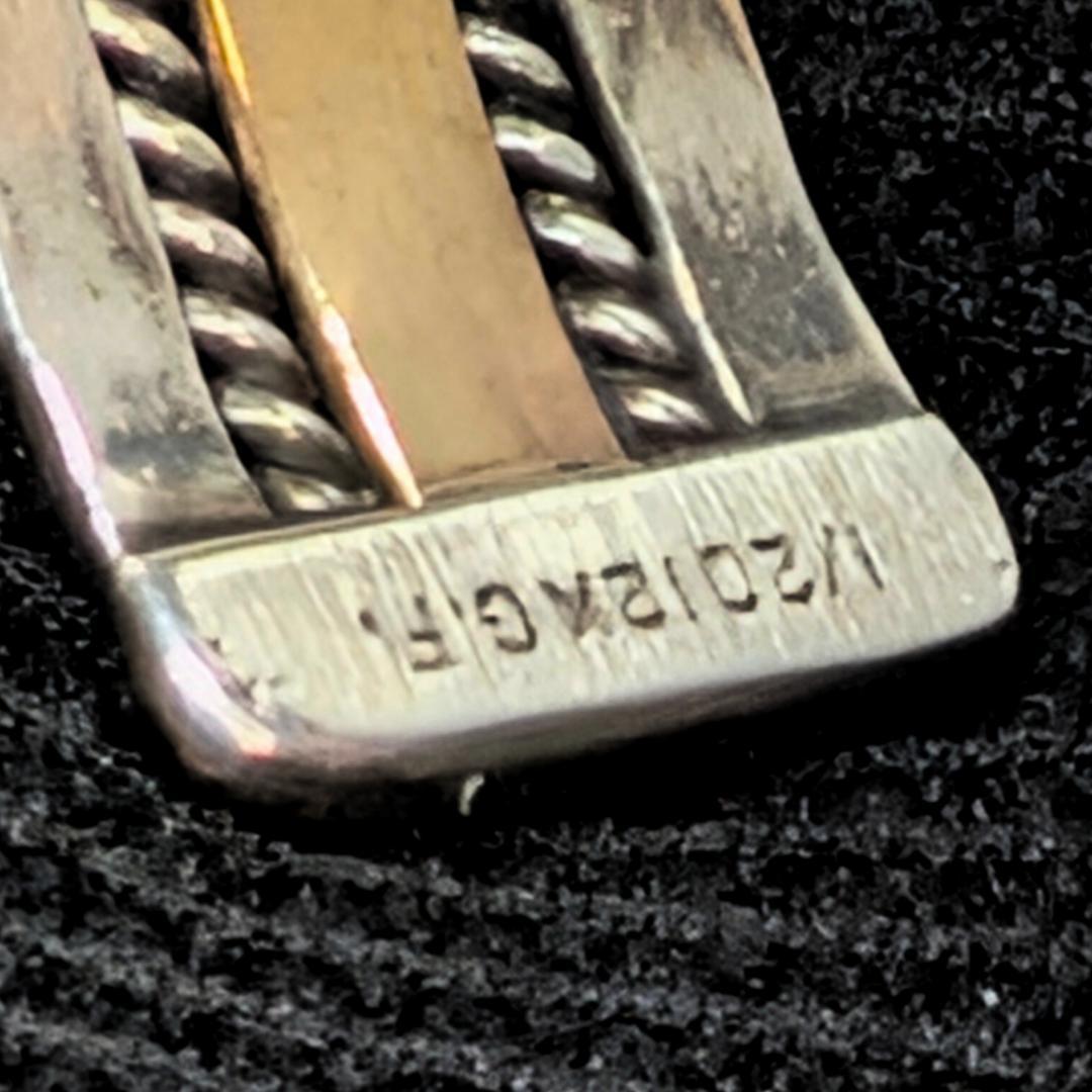 【極美品】Navajo Tahe バングル／12K GF×SV925／即日発送