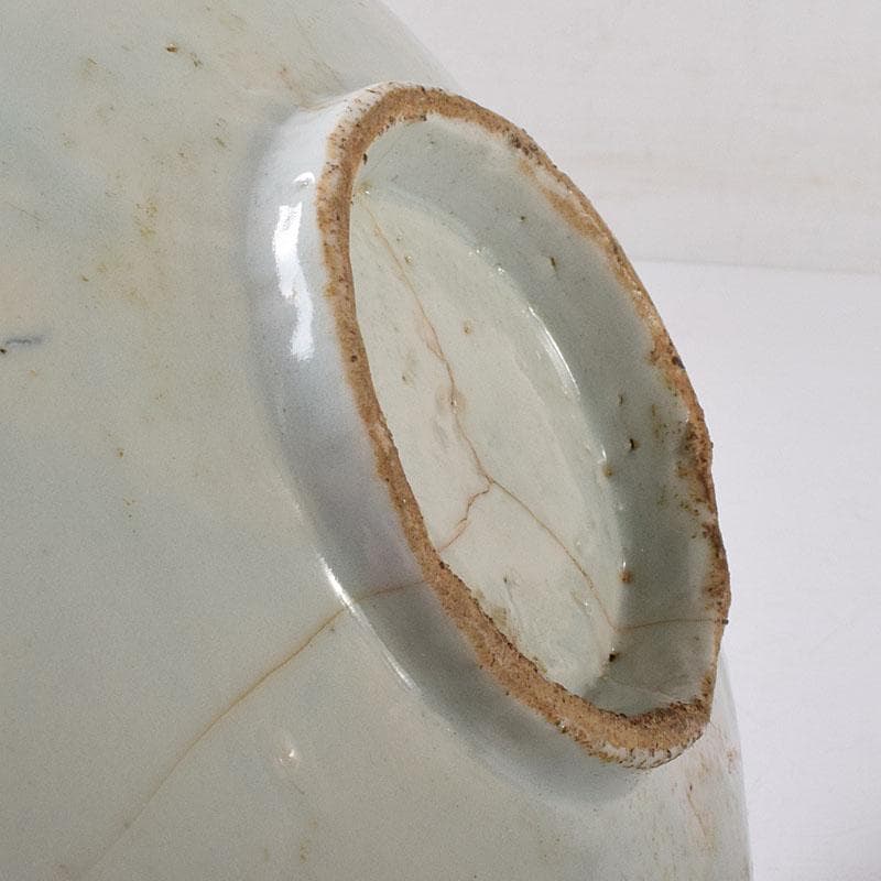 hn　初期伊万里　発掘陶片　参考品　染付山水文皿　M　R8319