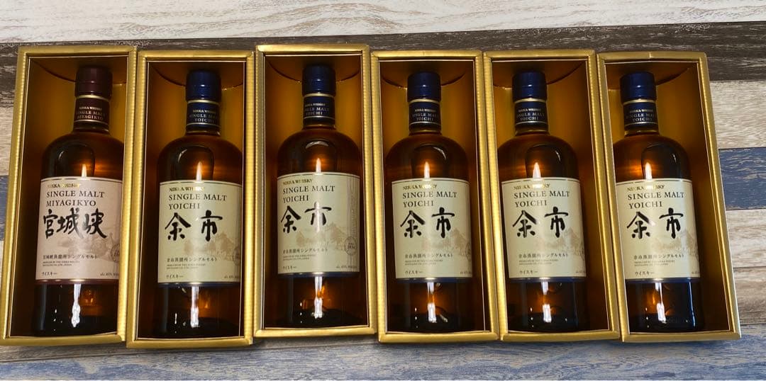 余市 宮城峡箱付　ウイスキー 6本セット 700ml