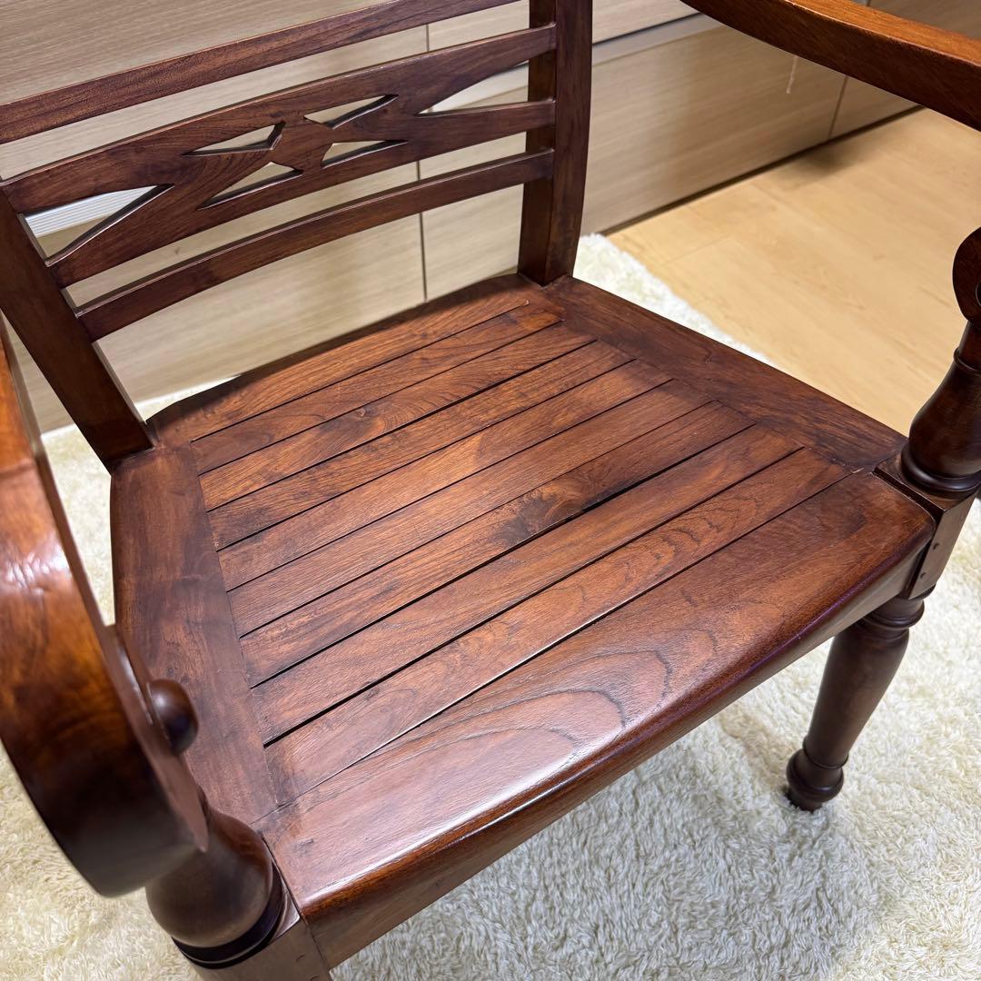 【希少】アームチェアー ブラウン アンティーク