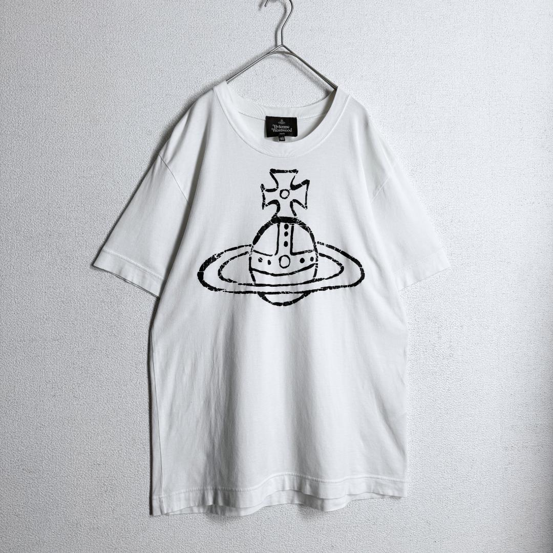 【大人気☆クラックデザイン☆オーブロゴ】ヴィヴィアンウエストウッド ロゴTシャツ