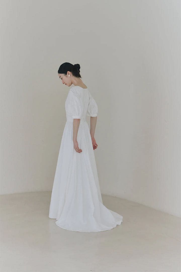 kaene タフタカシュクールドレス