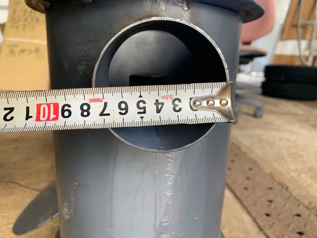 廃油ストーブ 煙突アダプタ付き80mm、100mm,106mm煙突使えます。