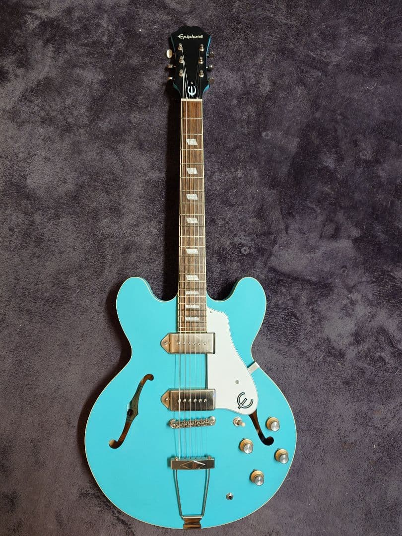 Epiphone casino worn　blue denim 再塗装品