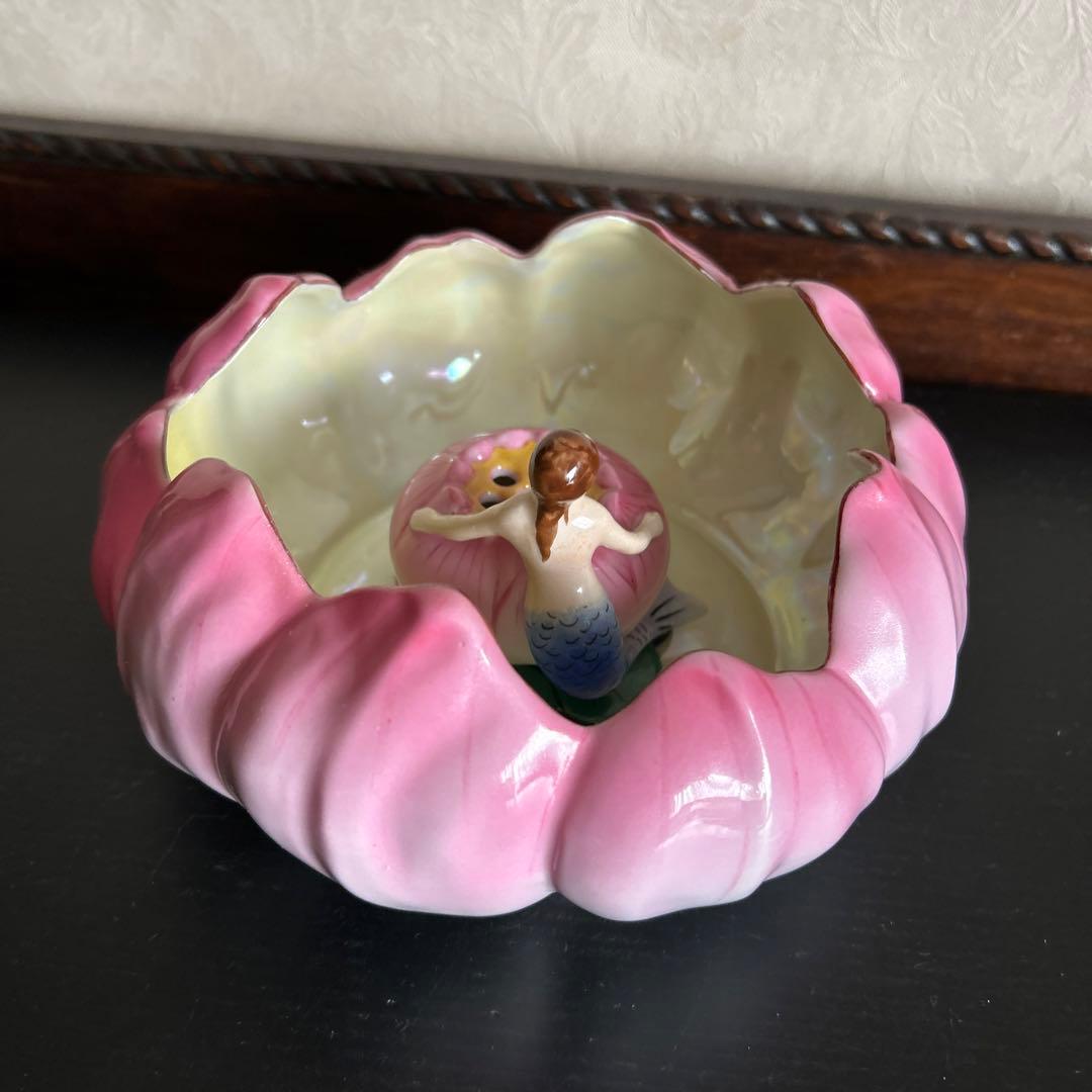 オールドノリタケ　デコレディ　人魚　 フィンガー　マーメイドボール