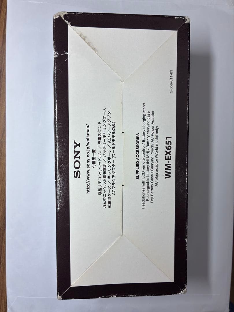 SONY WM-EX651 カセットプレーヤー、ほぼ新品