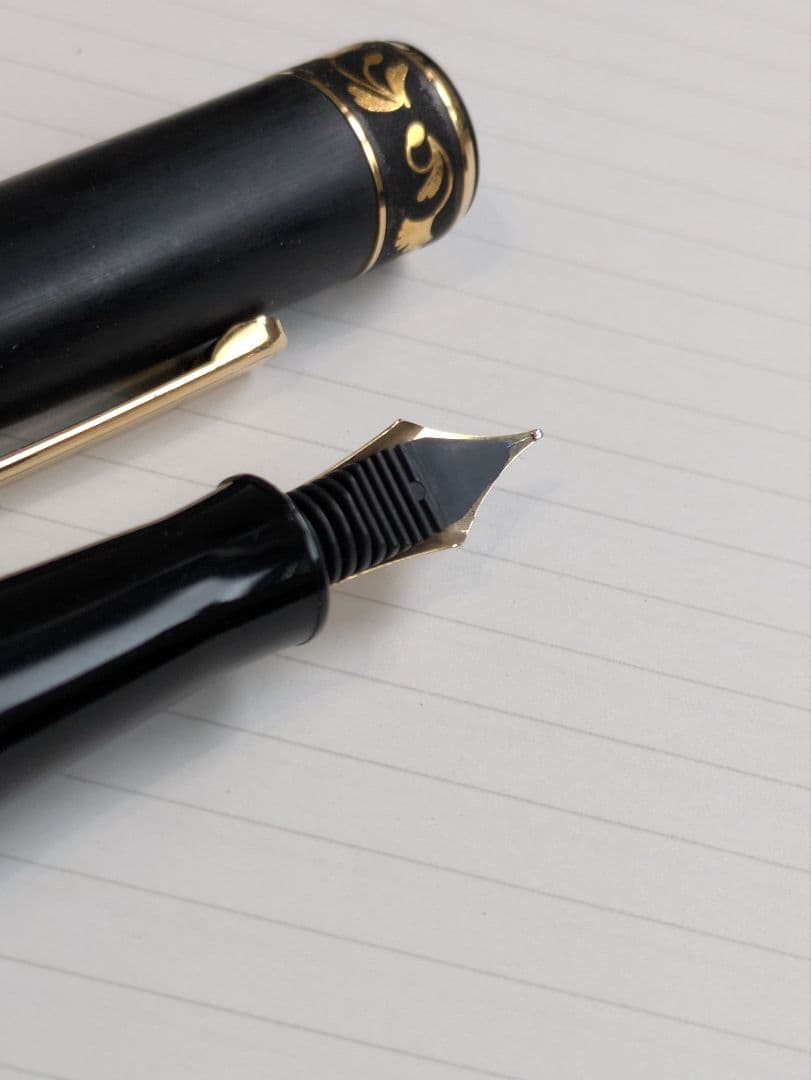 プラチナ万年筆　肥後象嵌　サクラ　中字　14k