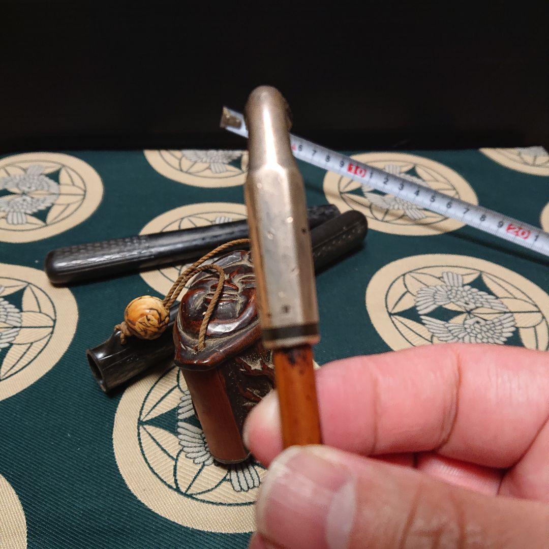 煙管ケース印あり、純銀製