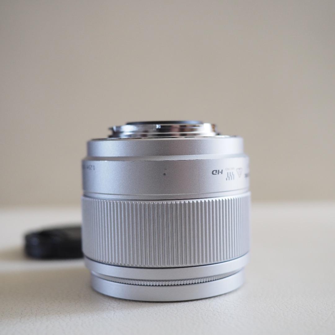 訳ありLUMIX G 25mm / F1.7 ASPH. H-H025シルバー