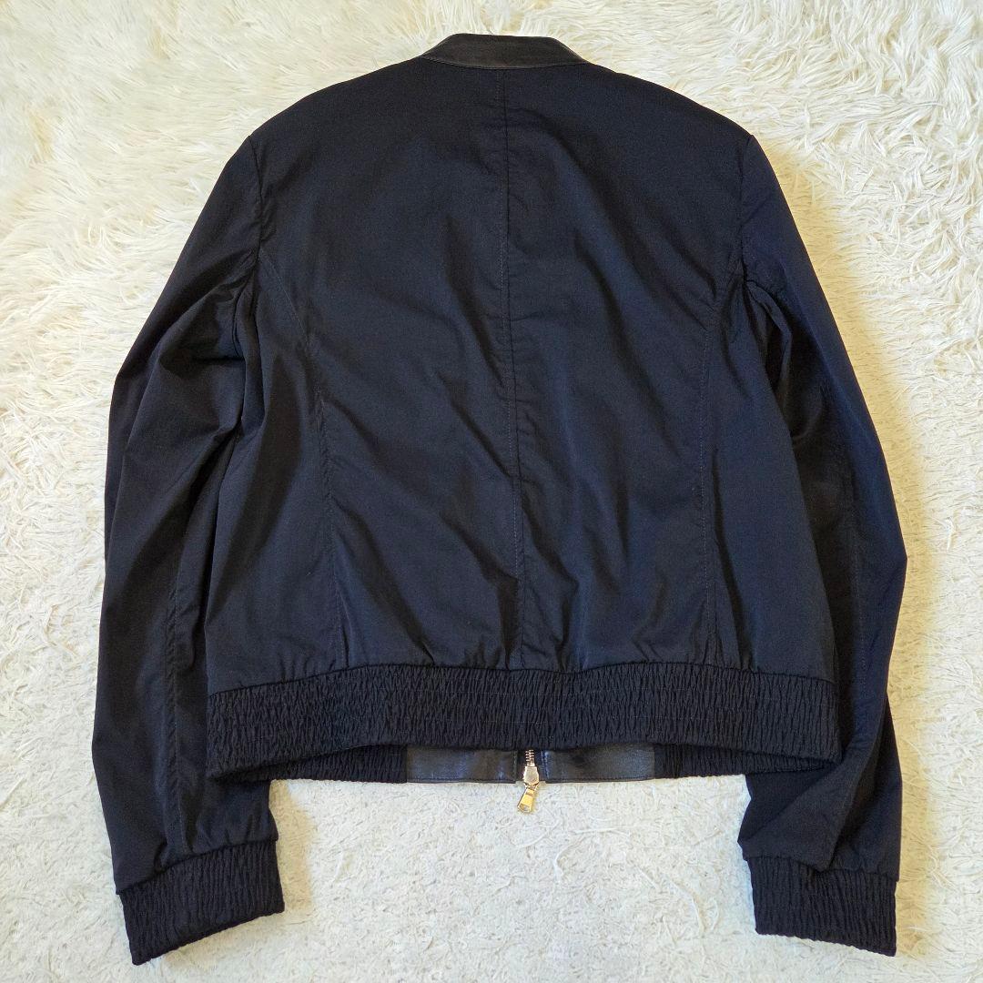 極美品 エンメティ シングル ライダースジャケット ラムレザー サイズ48 L