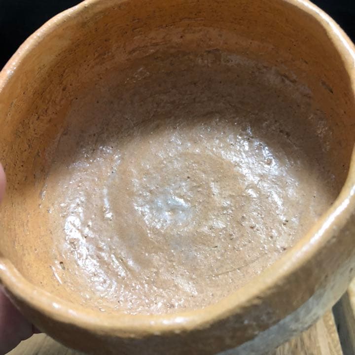 究極の美◼️蔵から丸くてオレンジ色のまるでミカンのようなの抹茶茶碗が出てきました。