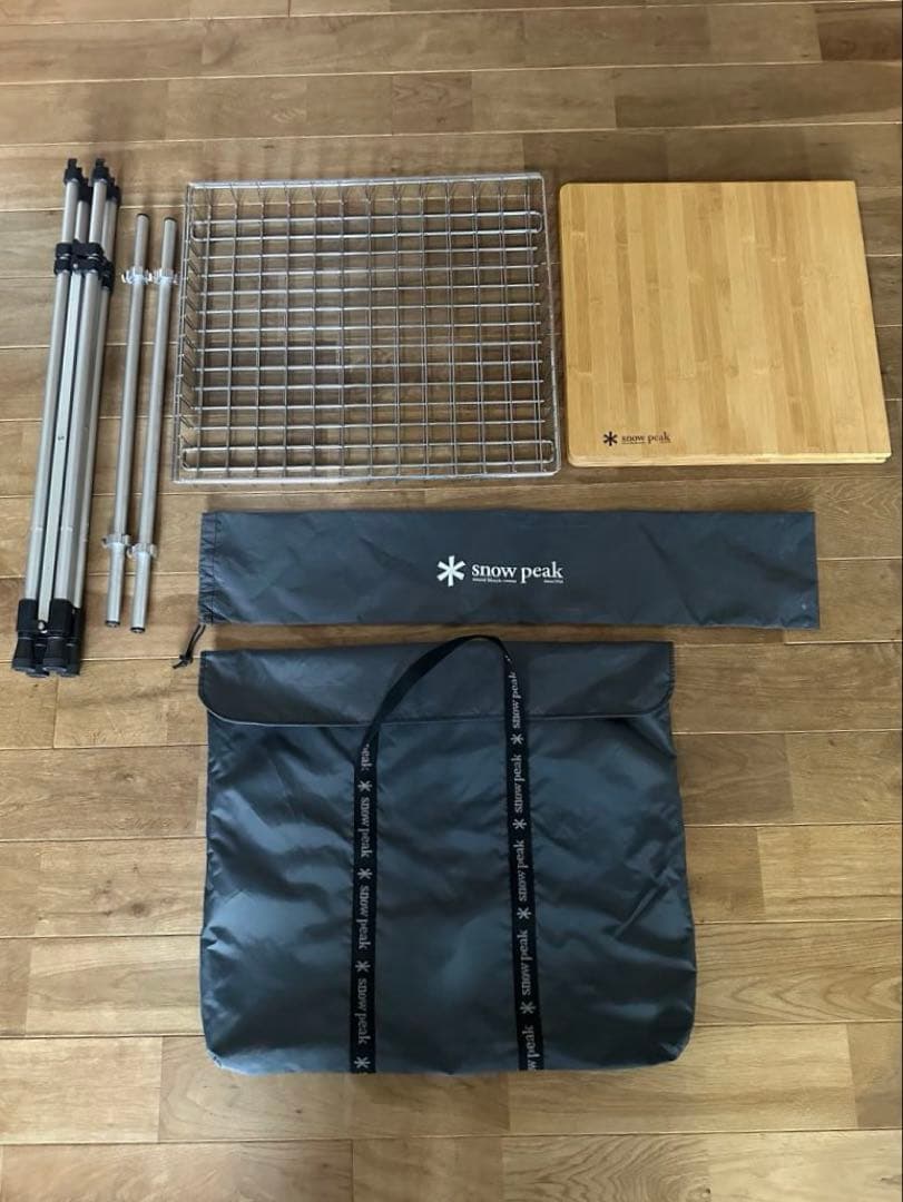 【廃盤】 peak フィールドキッチンテーブル ガビングフレーム付き