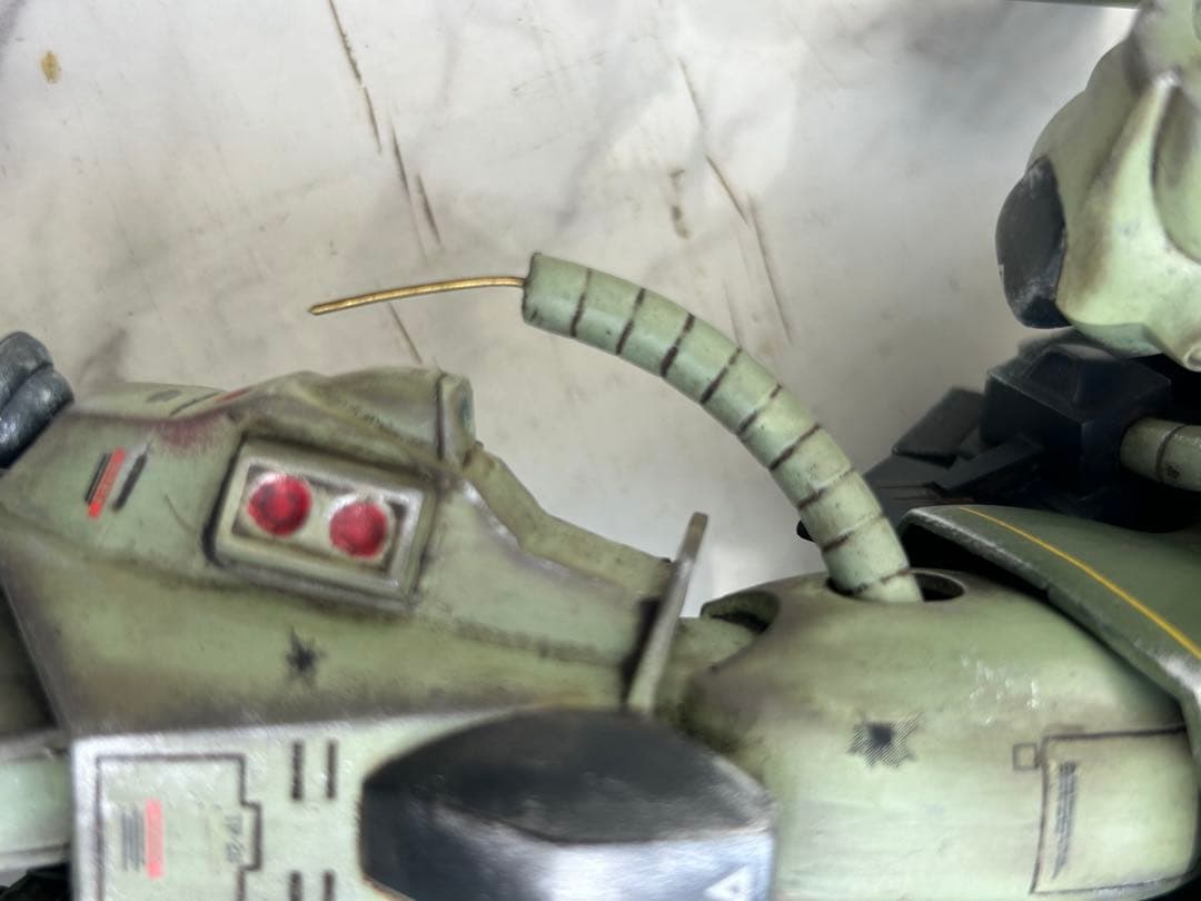 ガンプラ旧キットMSV 1/100 ザク06R筆塗装完成品