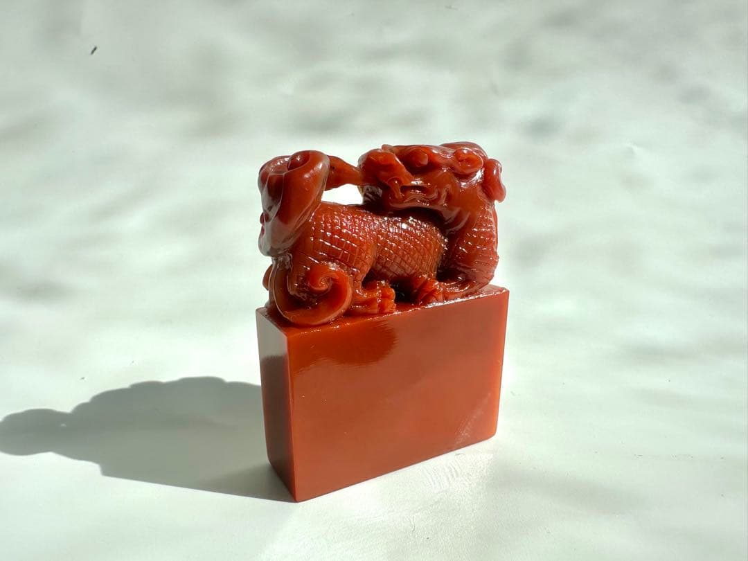 【麒麟献瑞】 麒麟　古獣　美品　高級印材　篆刻　印石　ラオス　印石　水凍