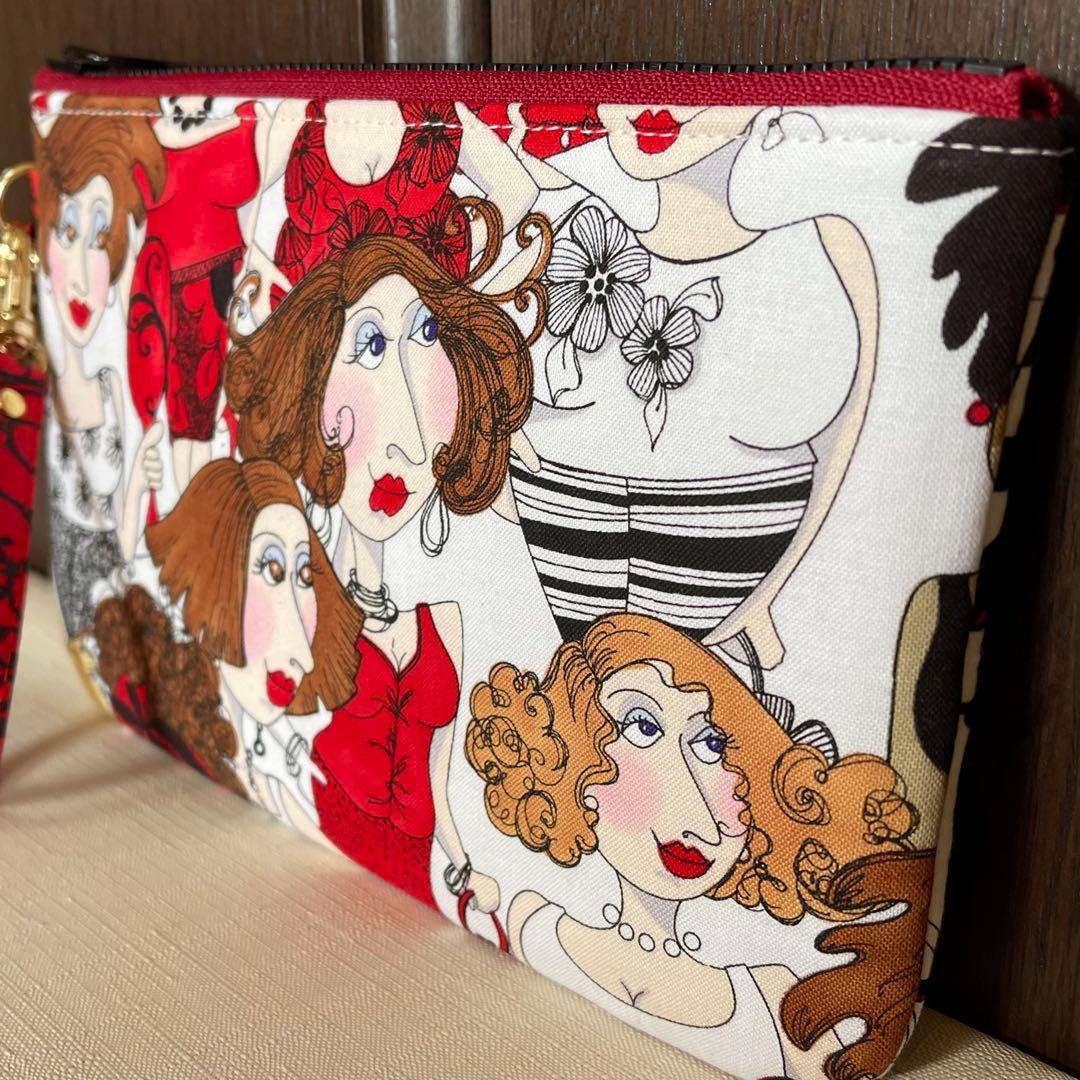 ♡20㎝ファスナーポーチ♡ハンドメイド　ロラライハリス