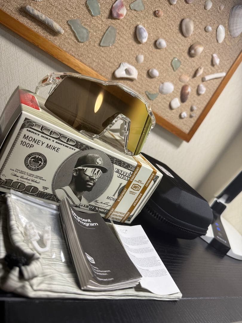 100％ サングラス　マイケルハリス2世　ゴールド　 speedcraft 美品