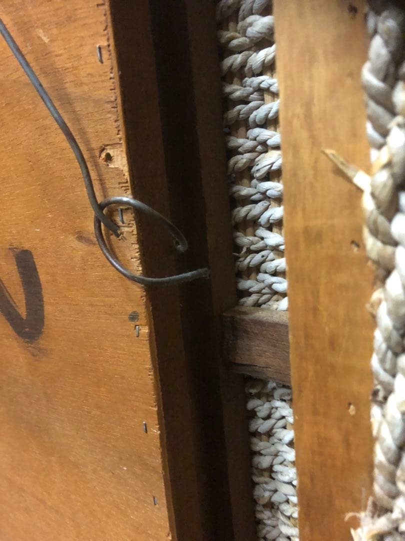 希少♦️大型 高級 ウォーターヒヤシンス ミラー♦️額縁風 正方形♦️送料込