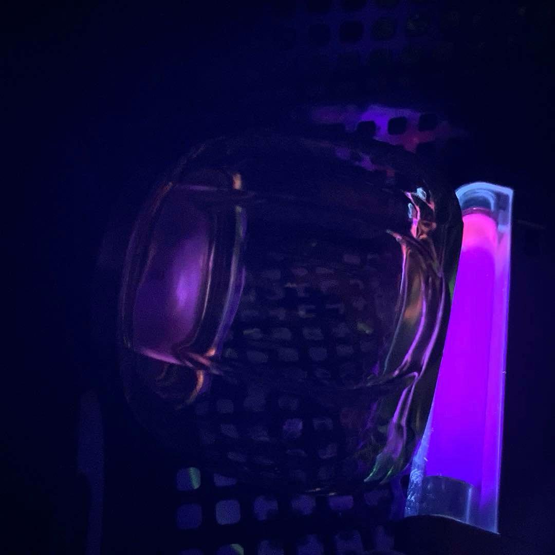 骨董　時代ガラス　希少　南京型　小振り　飴屋瓶　キャンディポット 小物入れ