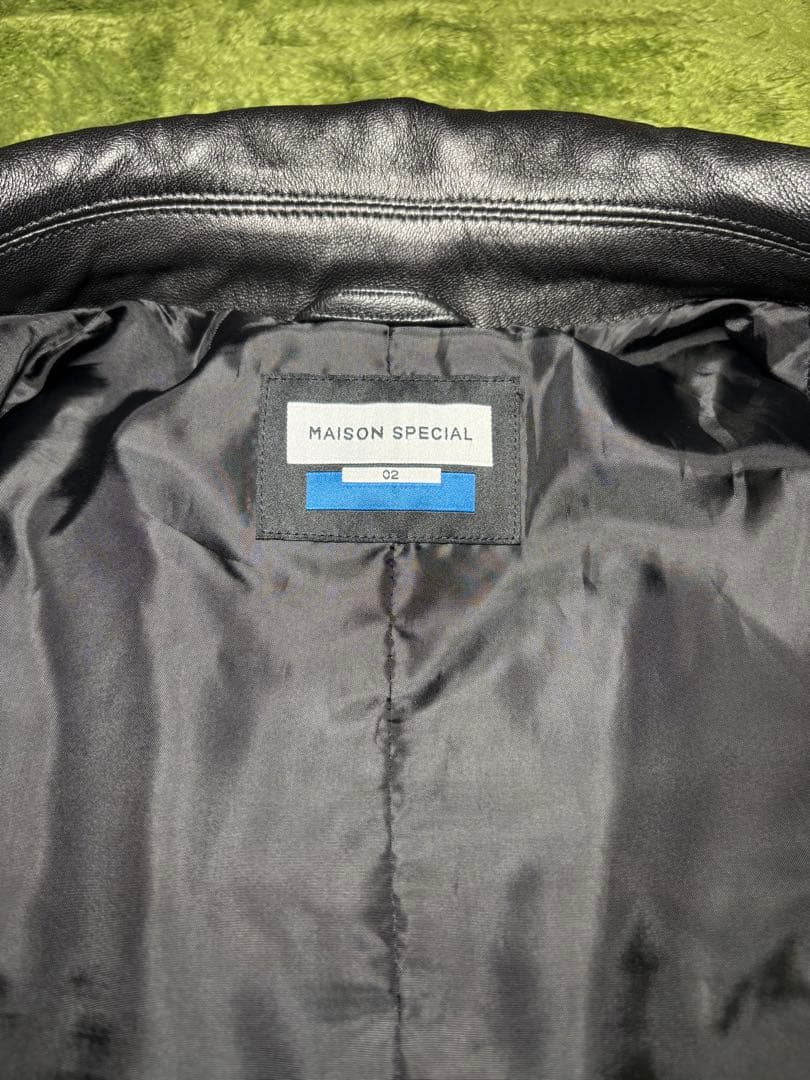 メゾンスペシャル Single Riders Collared Jacket