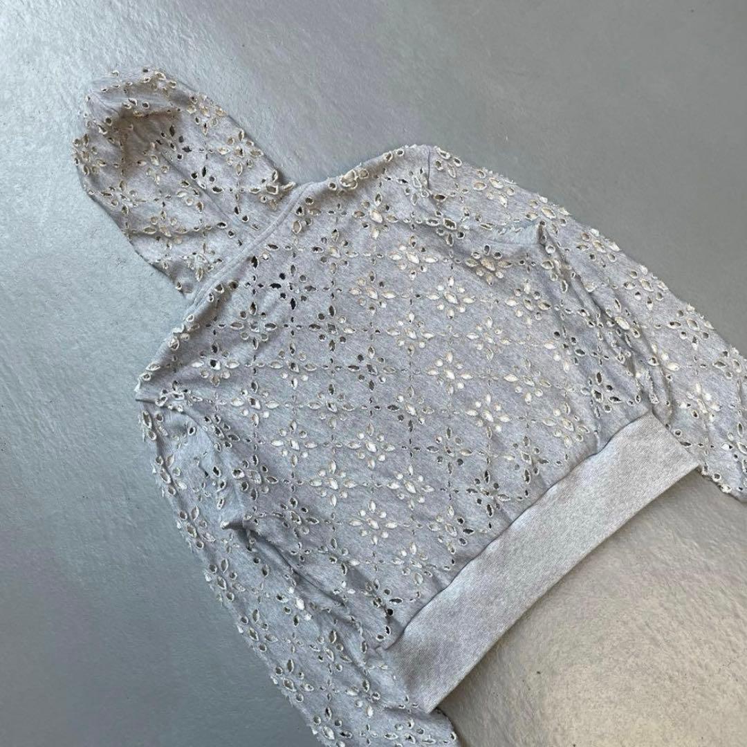 トップス MASU 24AW FLOWER HOLE ZIP-UP SWEAT 50