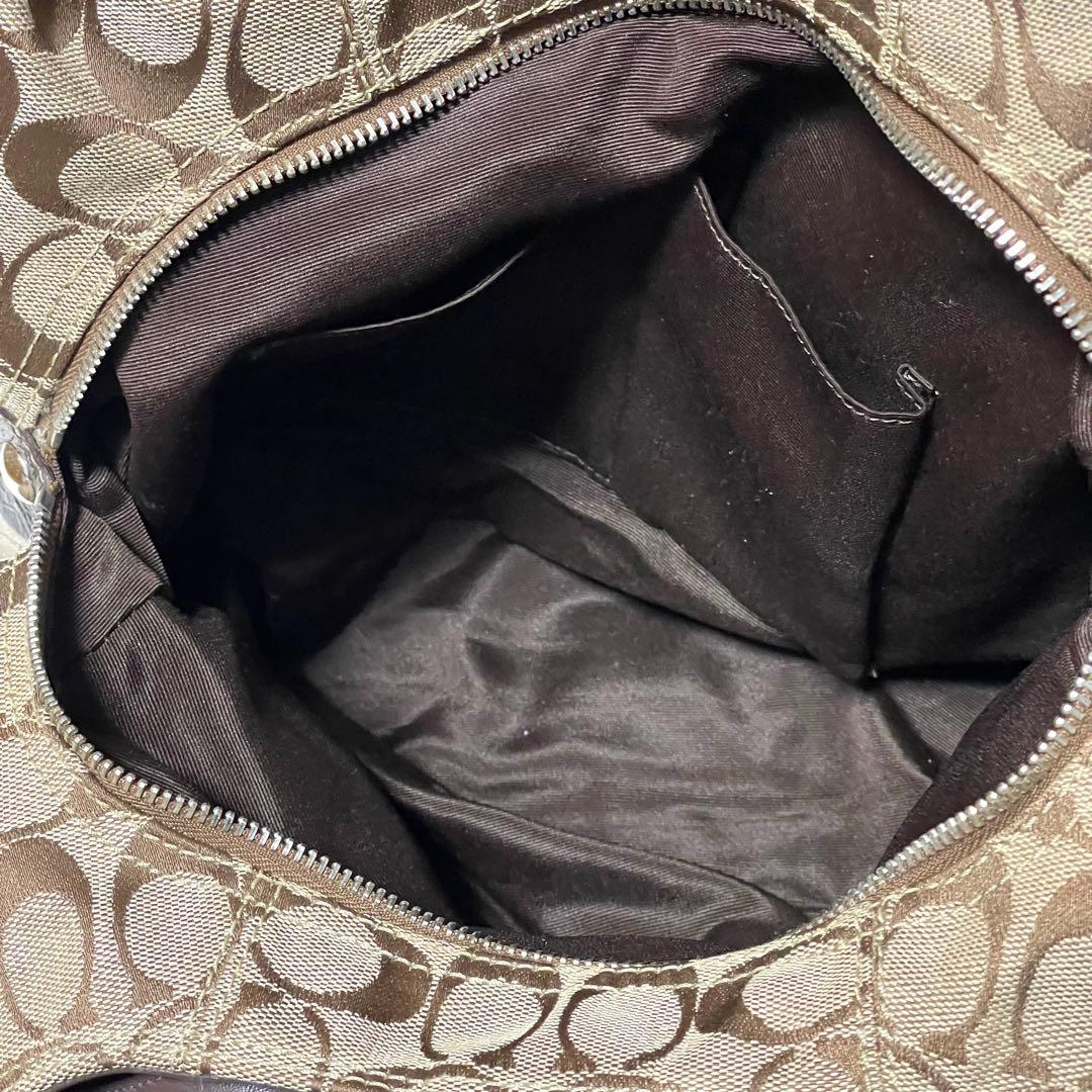 美品 コーチ ショルダーバッグ ソーホー F17403 シグネチャー キャンバス