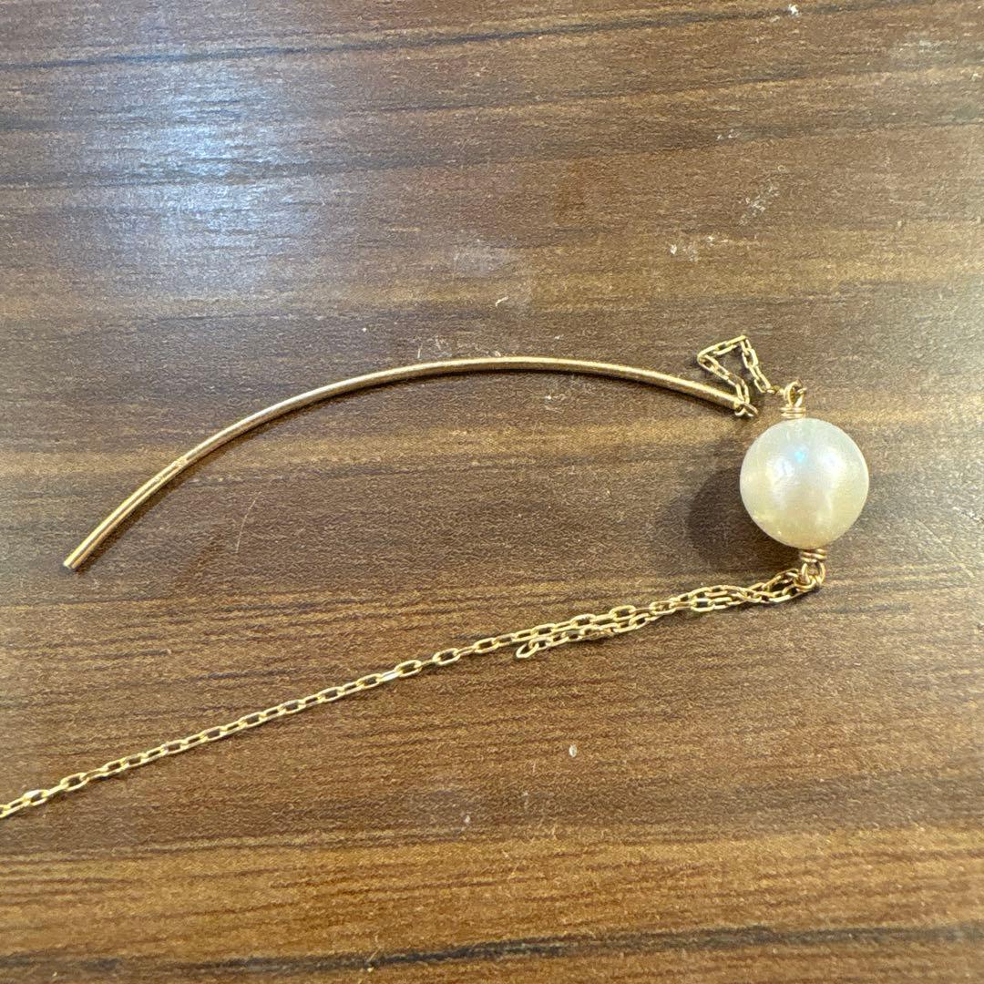 【U&C】Hirotaka パール ロングピアス