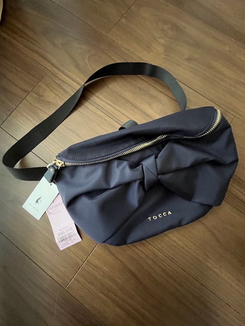 s*︎様 TOCCA ネイビー リボン付きショルダーバッグ
