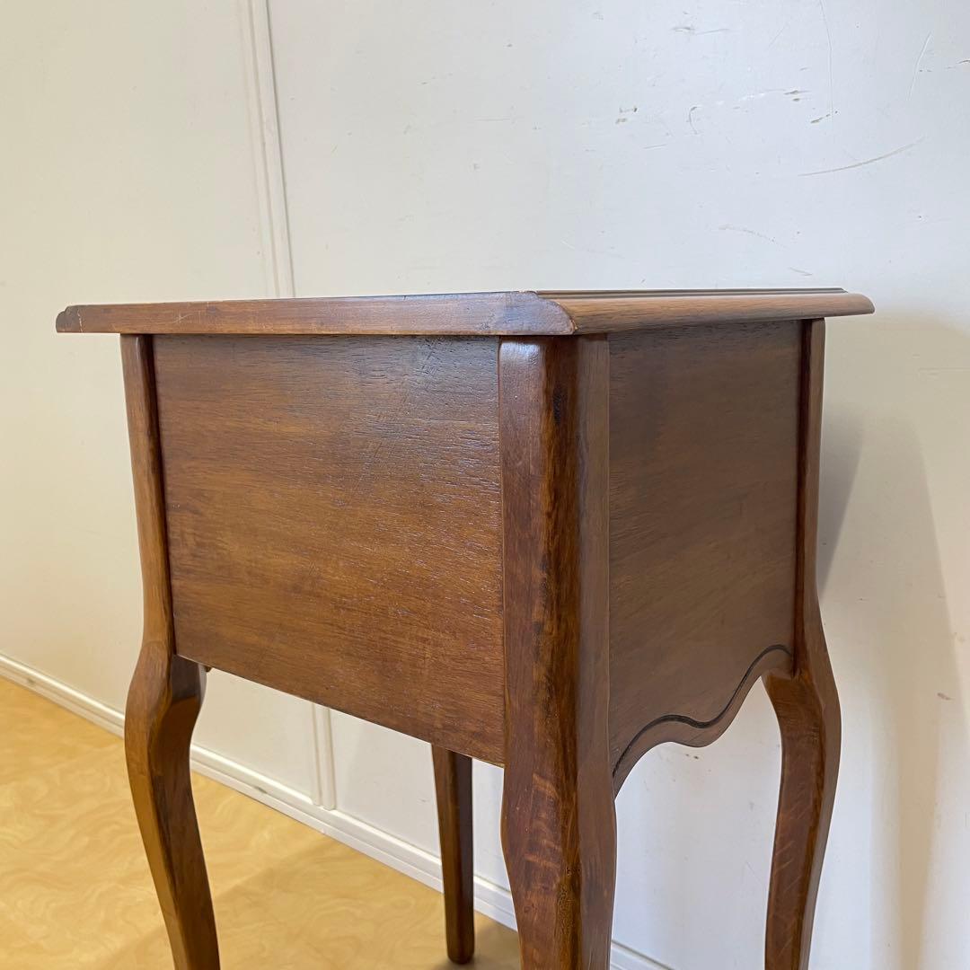 アンティーク調 猫脚 チェスト サイドテーブル コンソール 花台 電話台