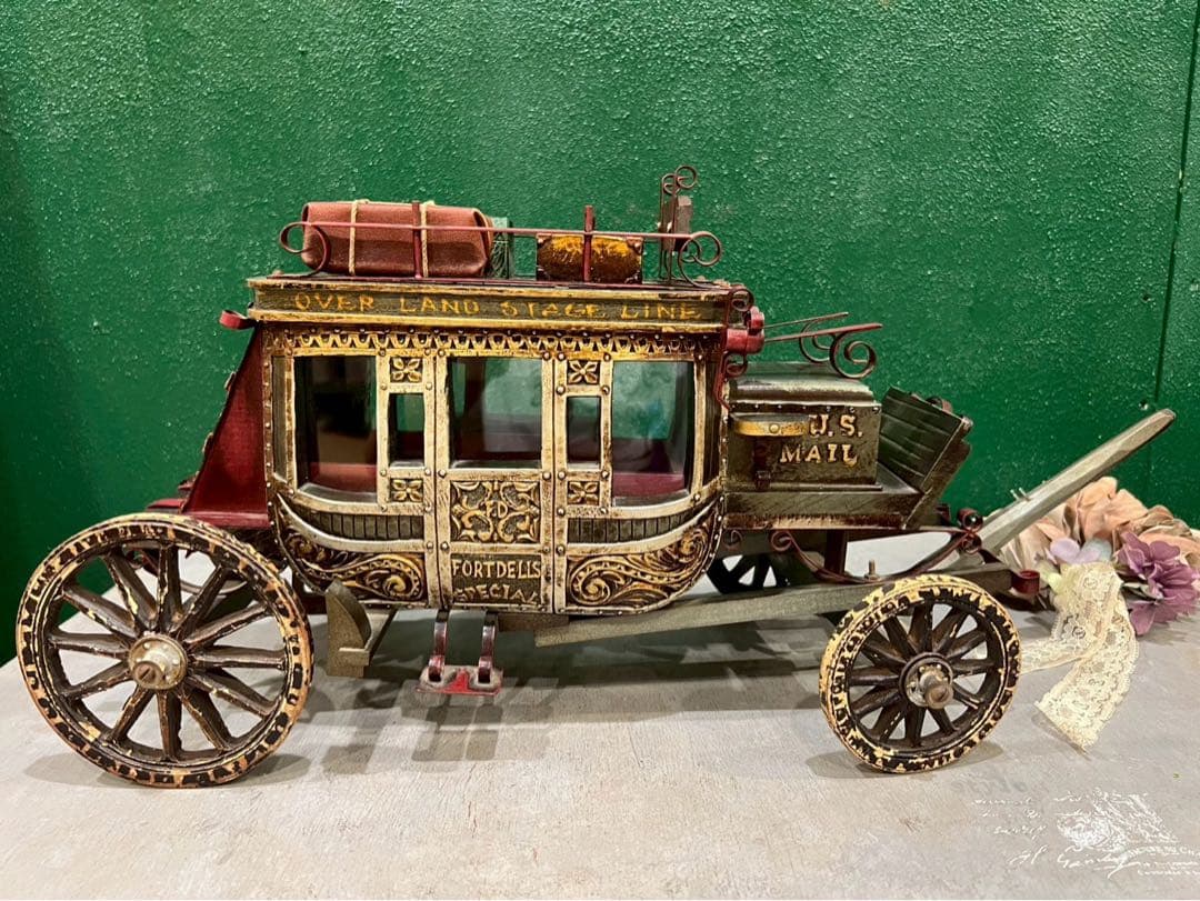 馬車 置物 アンティーク 希少 インテリア