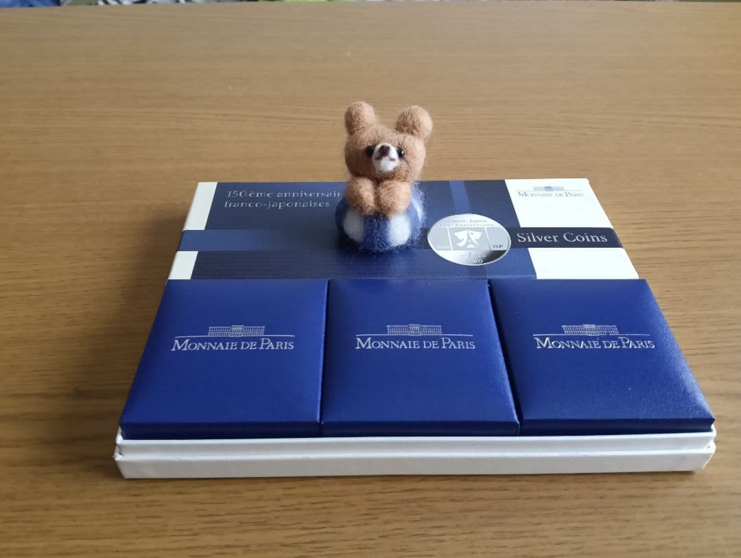☆掘り出し物！☆日仏修好通商条約締結150周年 プルーフ銀貨3種セット