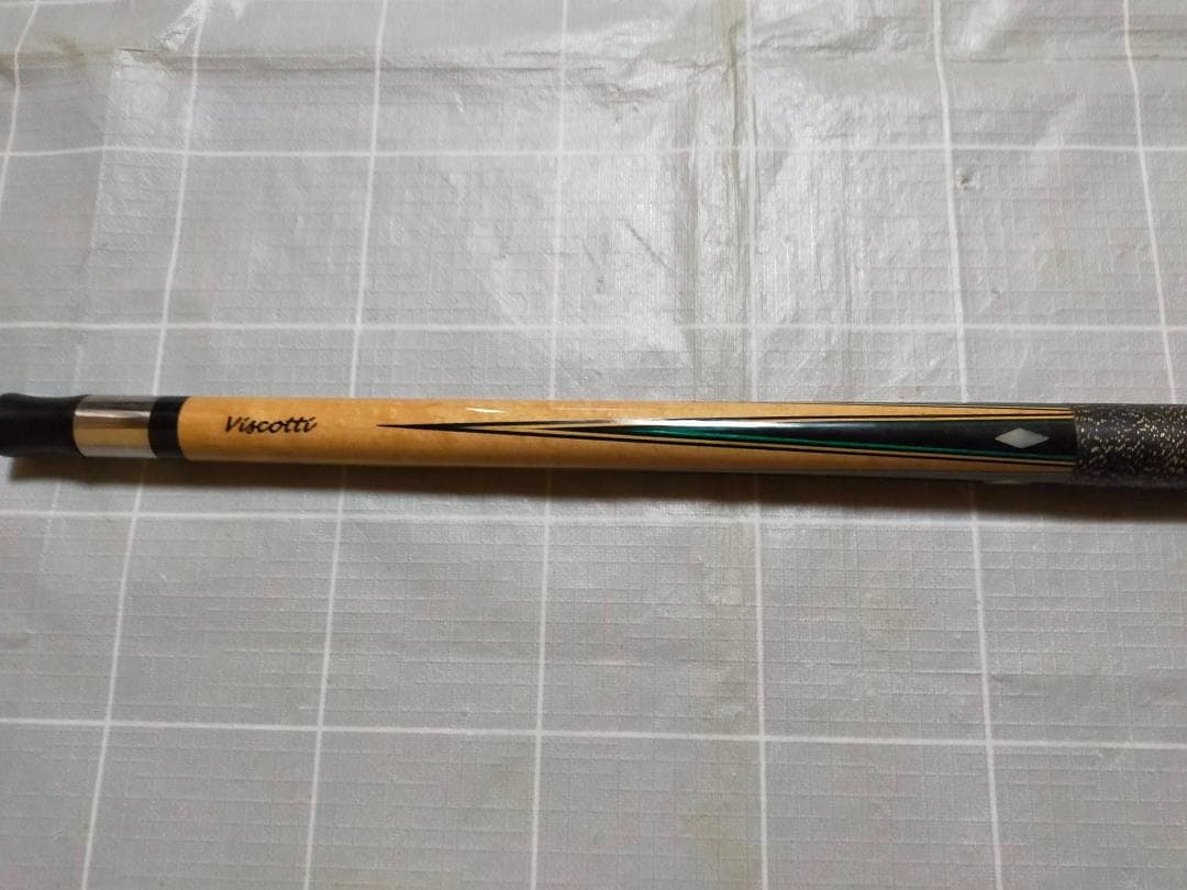 新古品・Viscotti カスタムキュー・本ハギ4剣インレイキュー