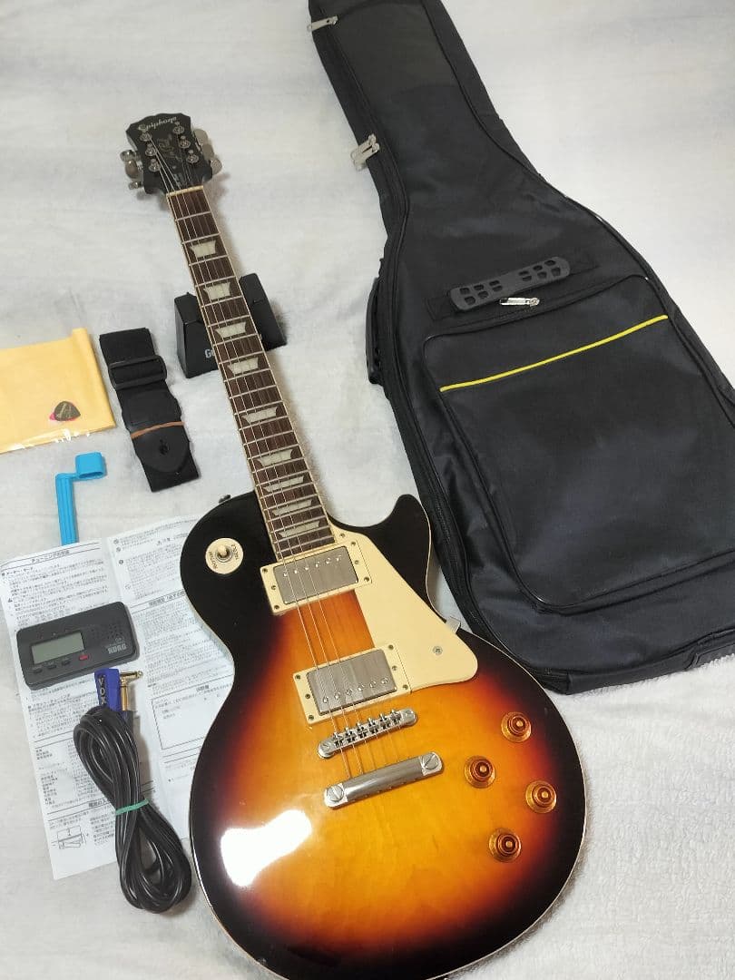 epiphone les paul スタンダード エピフォン レスポールケース付