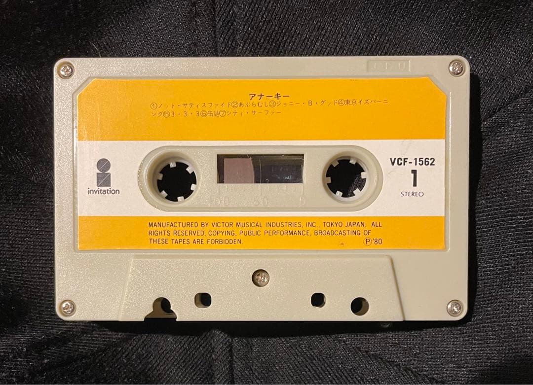 【アナーキー 1st カセットテープ】