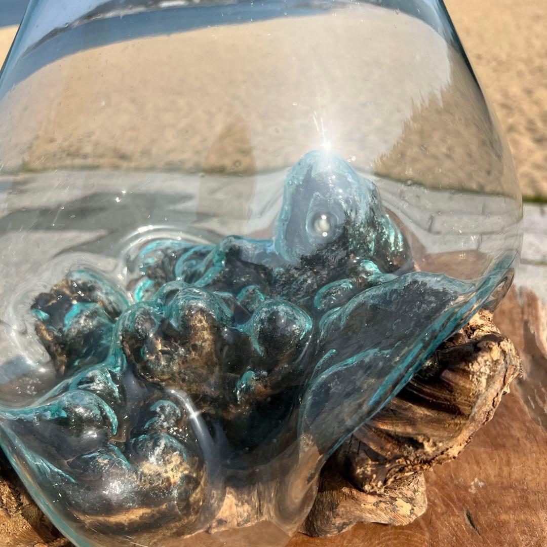 流木ガラス オブジェ超特大I 花瓶 金魚鉢 水槽 テラリウム 観賞魚 メダカ容器