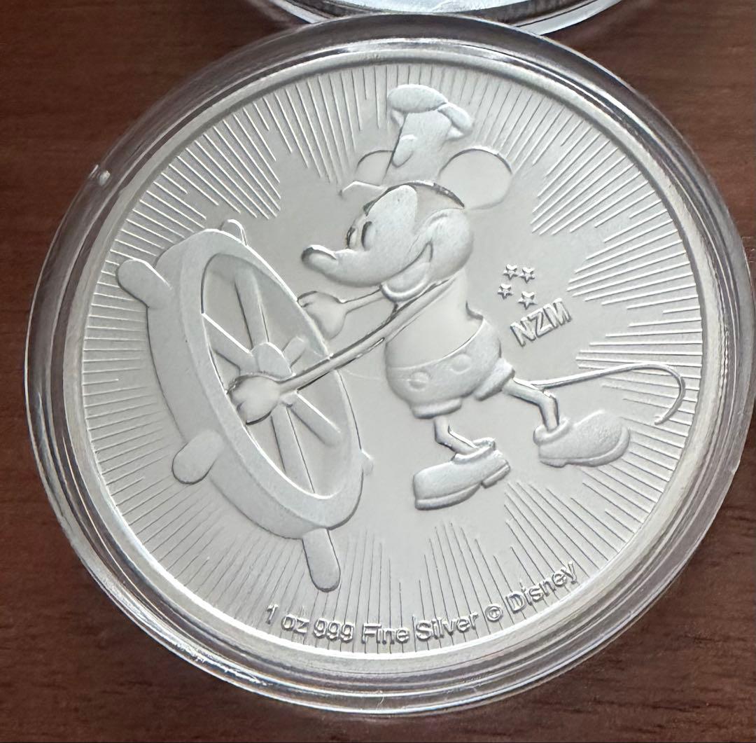 ミッキーマウス　ニウエ　銀貨　1枚