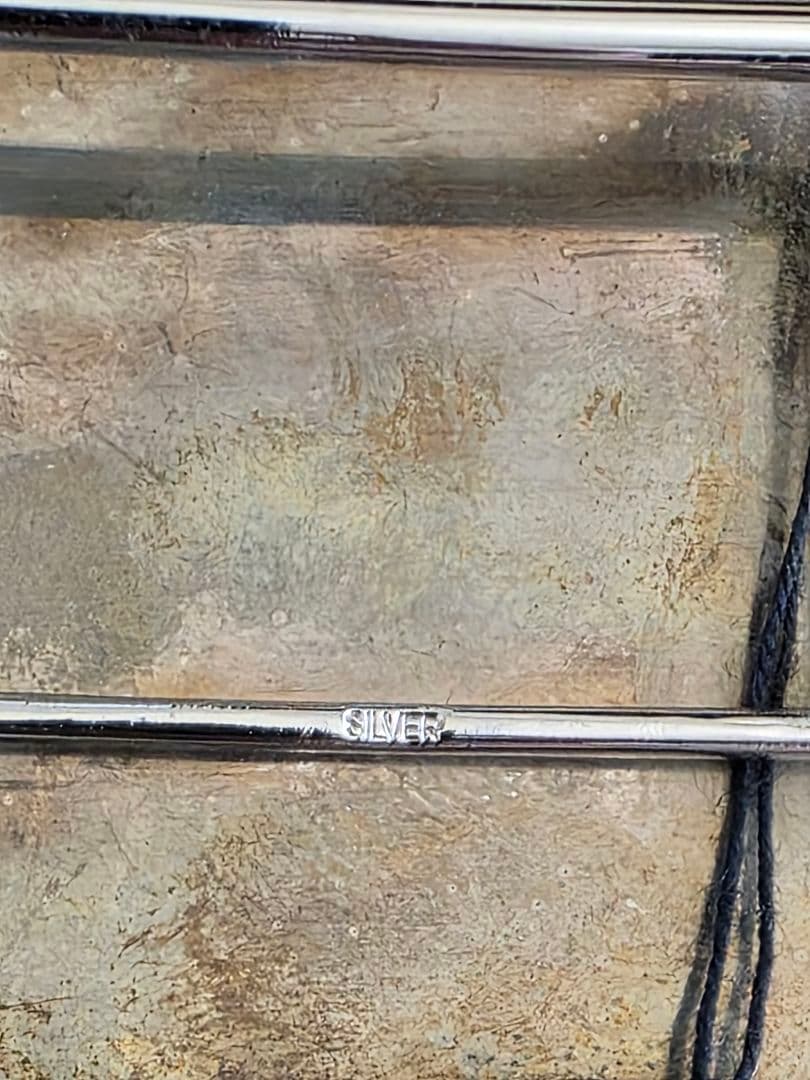 【希少】Shyo Miyama 銀製ベルトバックル／インテリアスタンド（北斎)