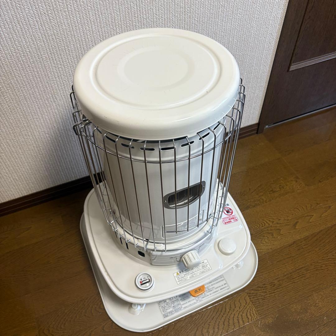 ★美品★ コロナ　灯油ストーブ 円筒形 ホワイト