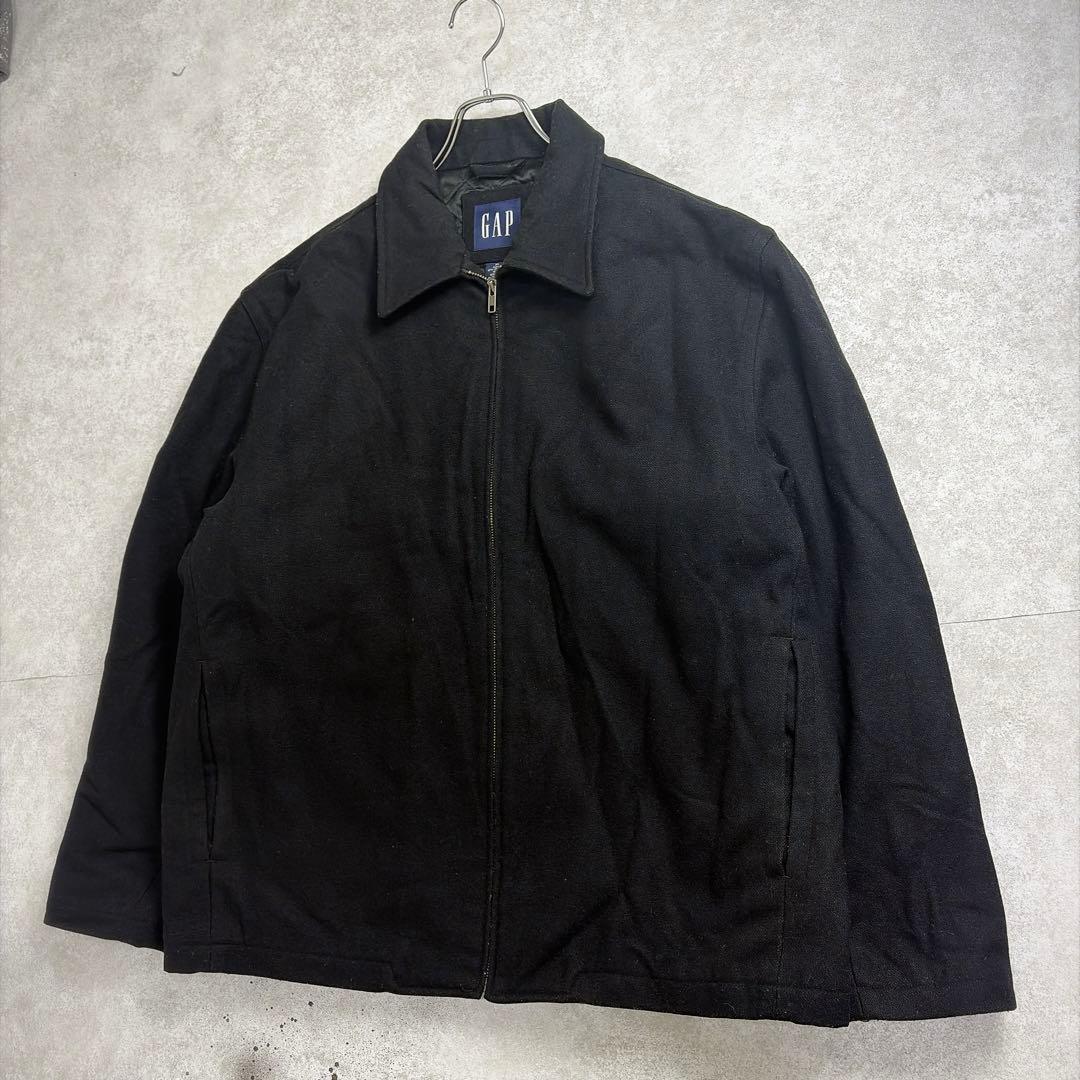 希少XLサイズ✨OLD GAP 90s 肉厚 ウールジップジャケット 中綿