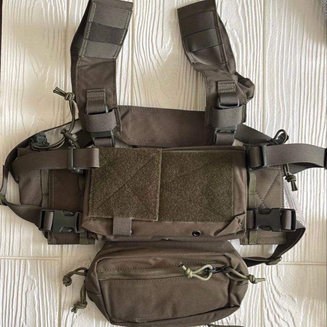 ⭐️未使用⭐️ チェストリグ サバゲー 軽量 多目的 カーキ