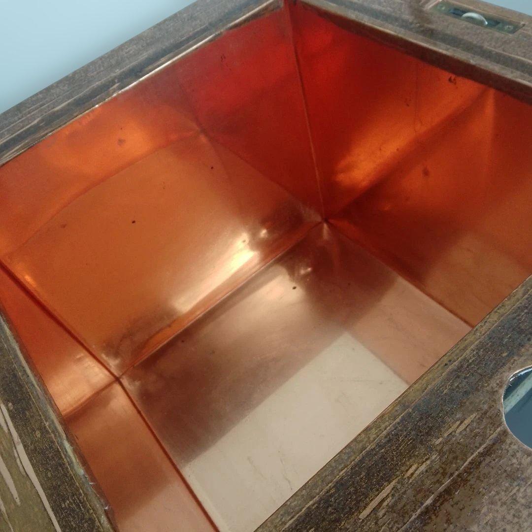 茶室セット 炉緑 A-1 ユアサ建材 風炉 銅　鉄鍋付き