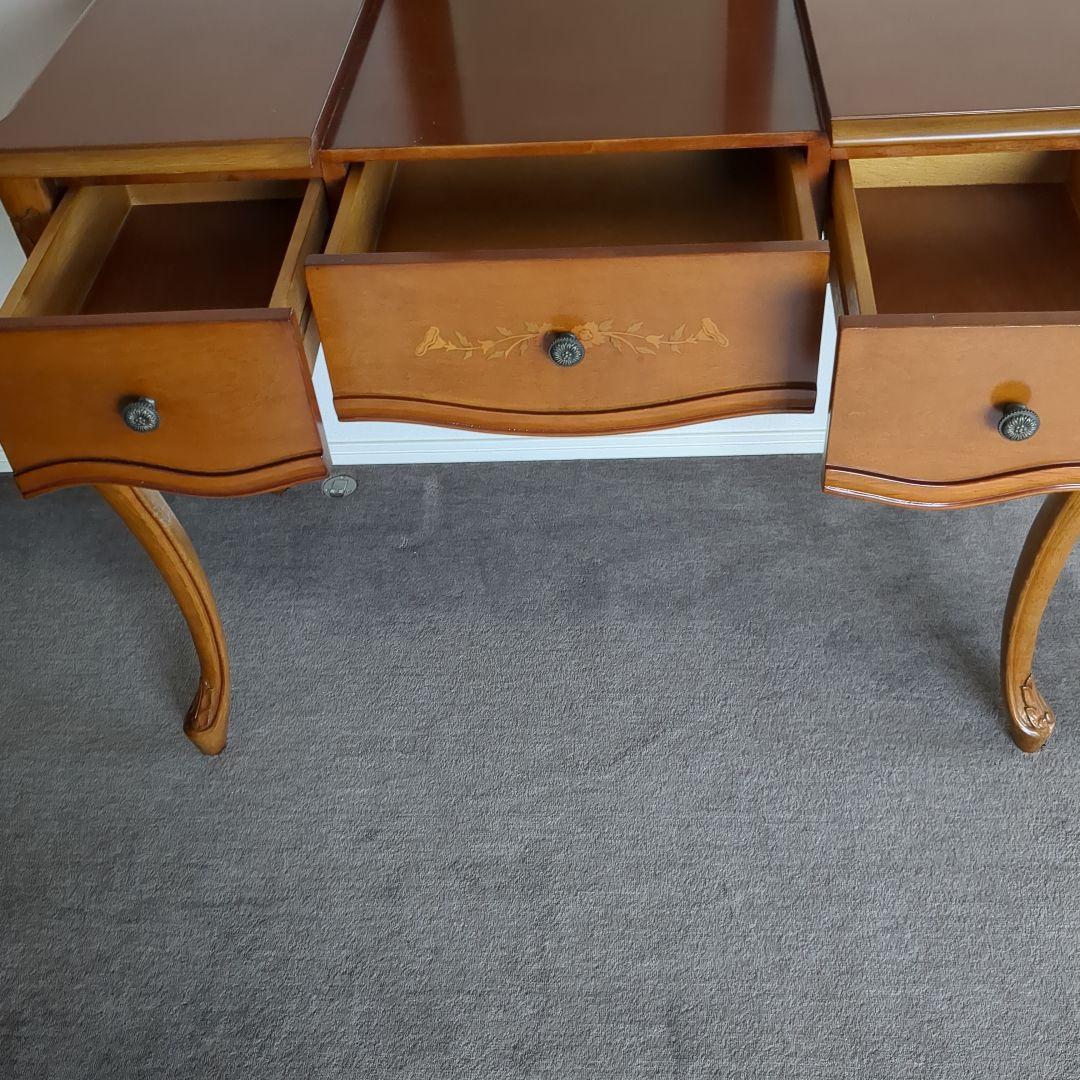 格安!!アンティーク　木製ドレッサー・ミラー付き