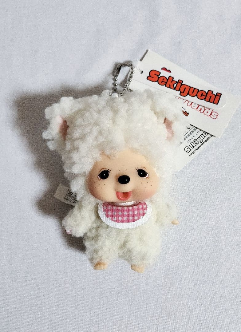 【希少】ひつじのチャム 顔でか キーチェーン モンチッチ セキグチ 羊