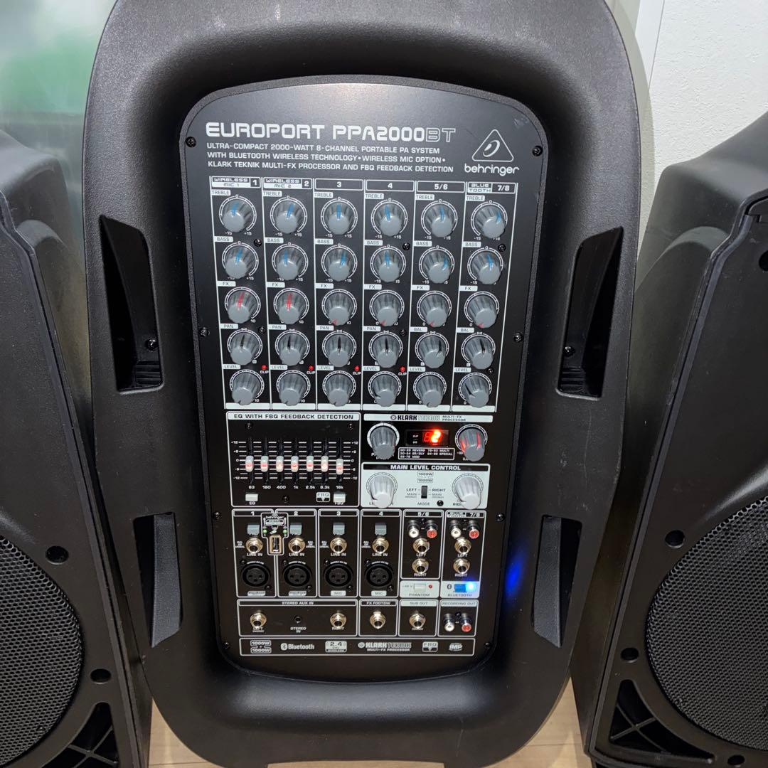最上位　Behringer ポータブルPA EUROPORT ppa2000bt