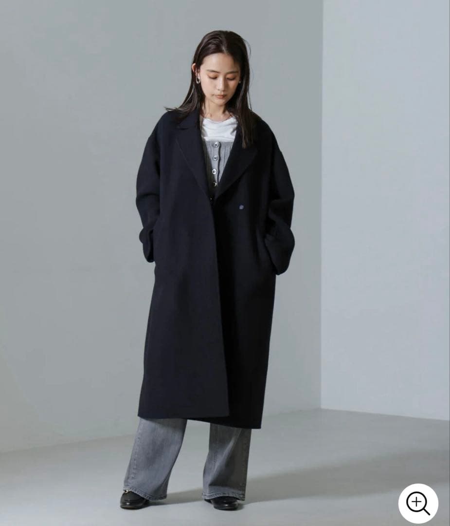 nano universe PURE LAMBS リバーロングコート 定価4万