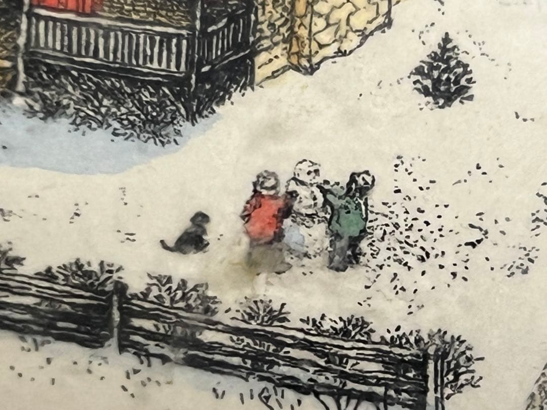 版画　スーザン・ハント・ウォルコッツ